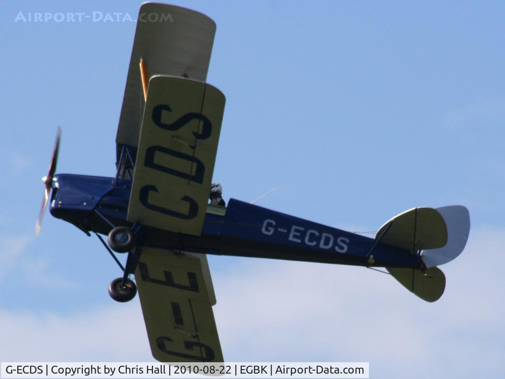 G-ECDS, 1943 De Havilland DH-82A Tiger Moth II C/N 86347, displaying at the Sywell Airshow