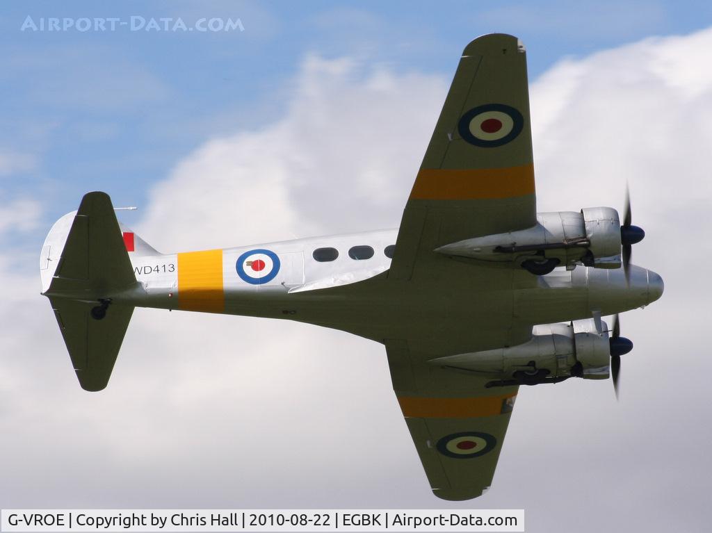 G-VROE, 1950 Avro 652A Anson T.21 C/N 3634, displaying at the Sywell Airshow