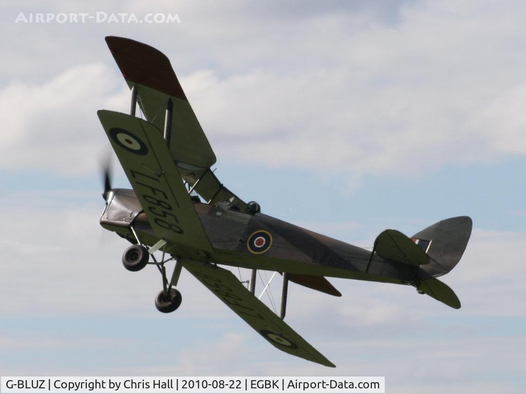 G-BLUZ, 1944 De Havilland DH.82B Queen Bee C/N 1435, displaying at the Sywell Airshow
