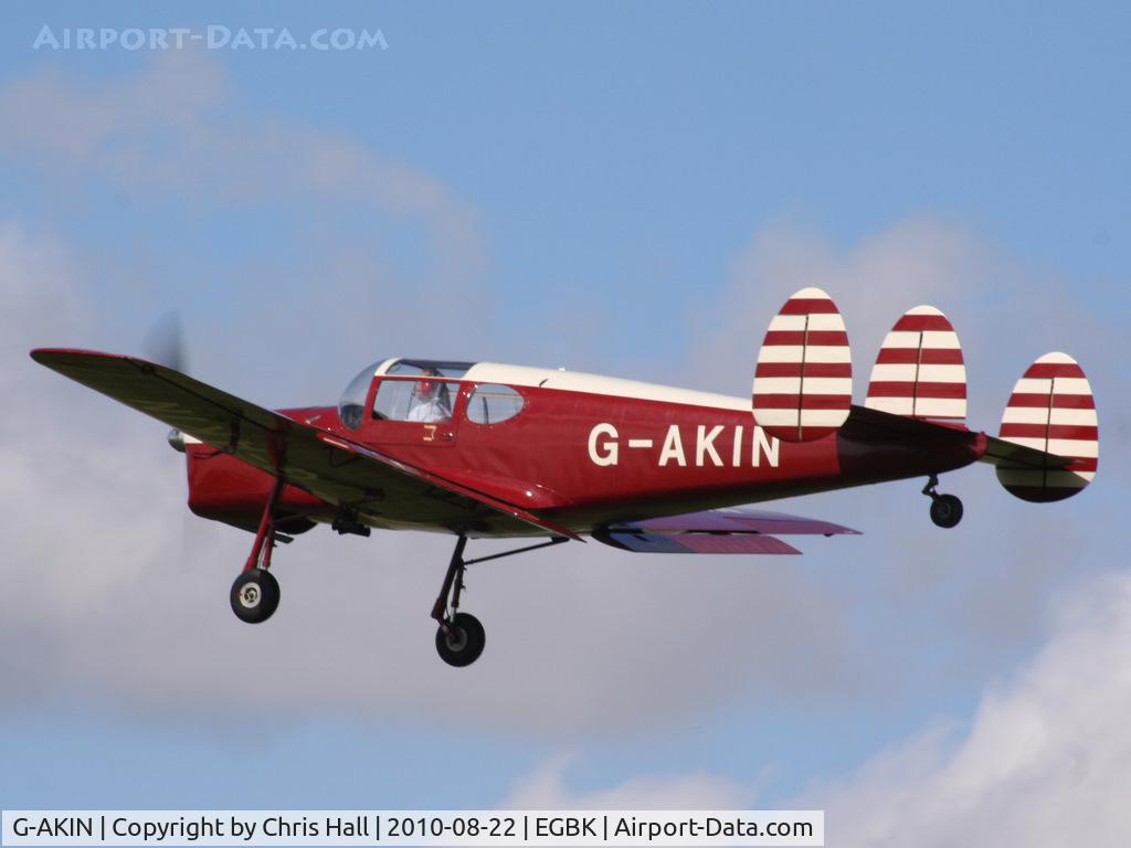 G-AKIN, 1947 Miles M38 Messenger 2A C/N 6728, displaying at the Sywell Airshow