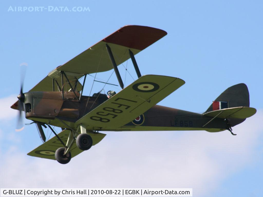 G-BLUZ, 1944 De Havilland DH.82B Queen Bee C/N 1435, displaying at the Sywell Airshow