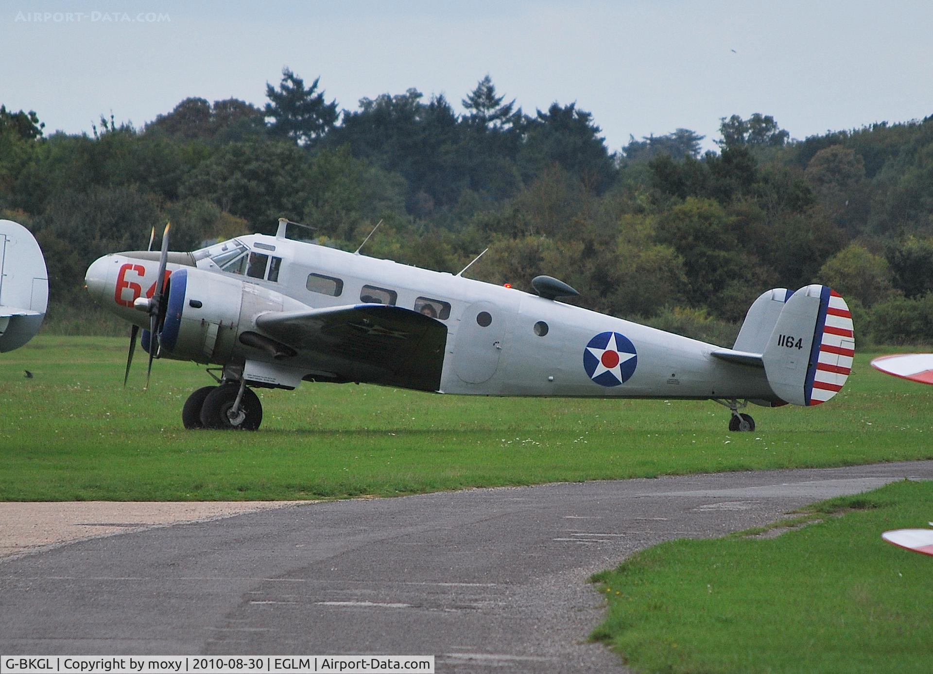 G-BKGL, 1952 Beech Expeditor 3TM C/N CA-164 (A-764), Beech 3TM ex CF-QPD visiting White Waltham