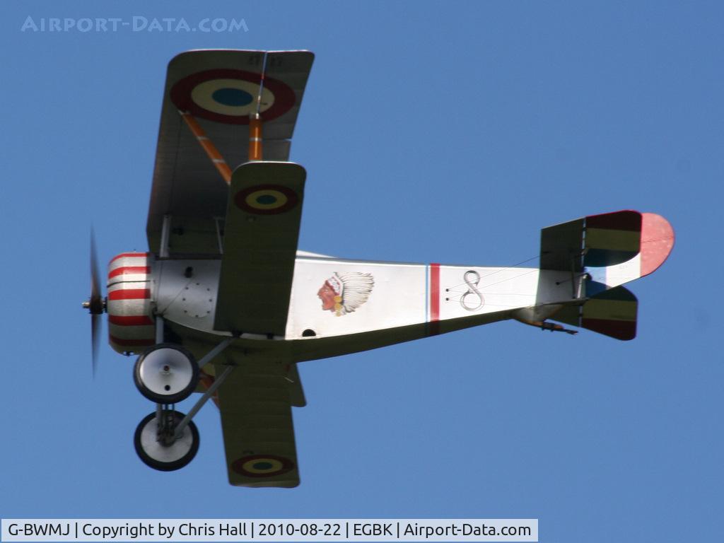 G-BWMJ, 1981 Nieuport 17 Scout Replica C/N PFA 121-12351, displaying at the Sywell Airshow
