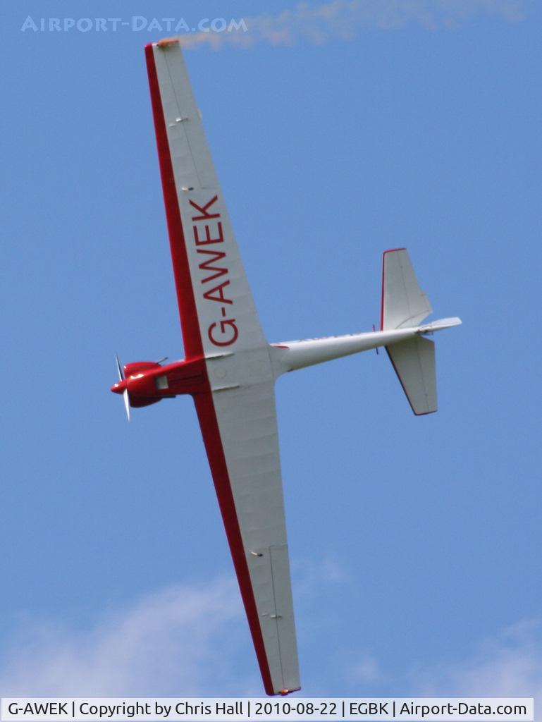 G-AWEK, 1968 Sportavia-Putzer Fournier RF-4D C/N 4071, displaying at the Sywell Airshow