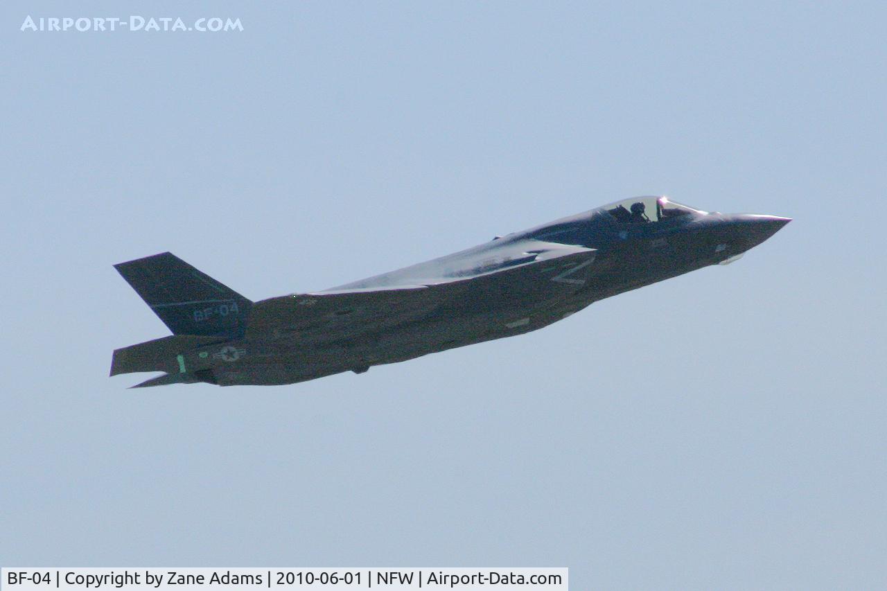 BF-04, 2009 Lockheed Martin F-35B Lightning II C/N BF-04, F-35B (Ship #4) departing NASJRB Fort Worth