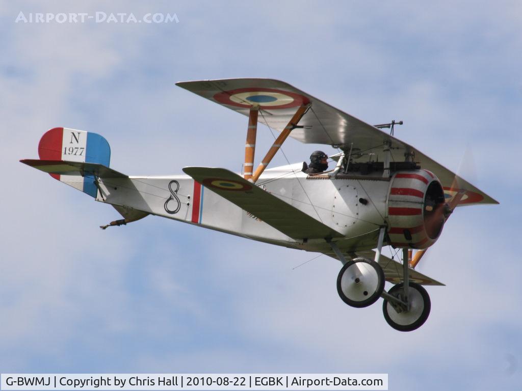 G-BWMJ, 1981 Nieuport 17 Scout Replica C/N PFA 121-12351, displaying at the Sywell Airshow