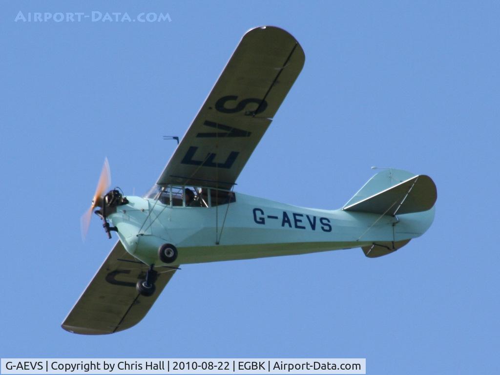 G-AEVS, 1937 Aeronca 100 C/N AB114, displaying at the Sywell Airshow