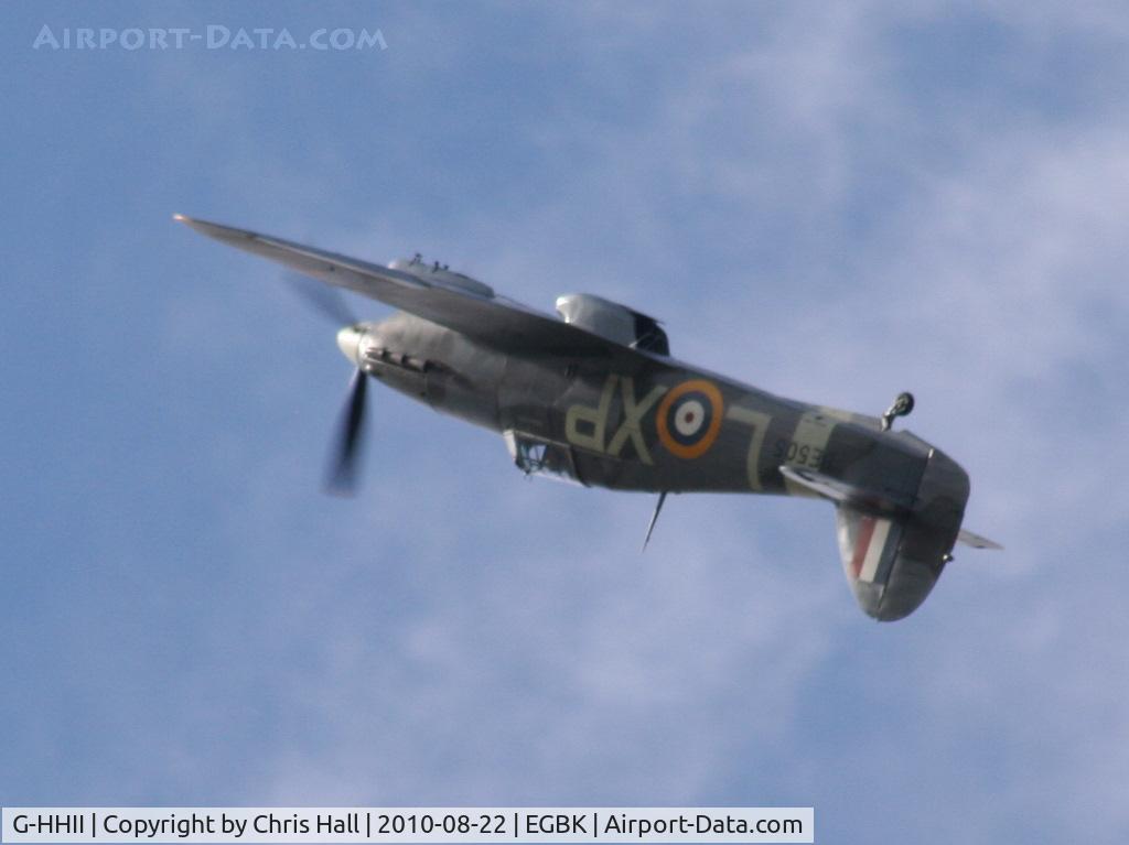 G-HHII, 1940 Hawker (CCF) Hurricane Mk2B C/N CCF/R20023, displaying at the Sywell Airshow