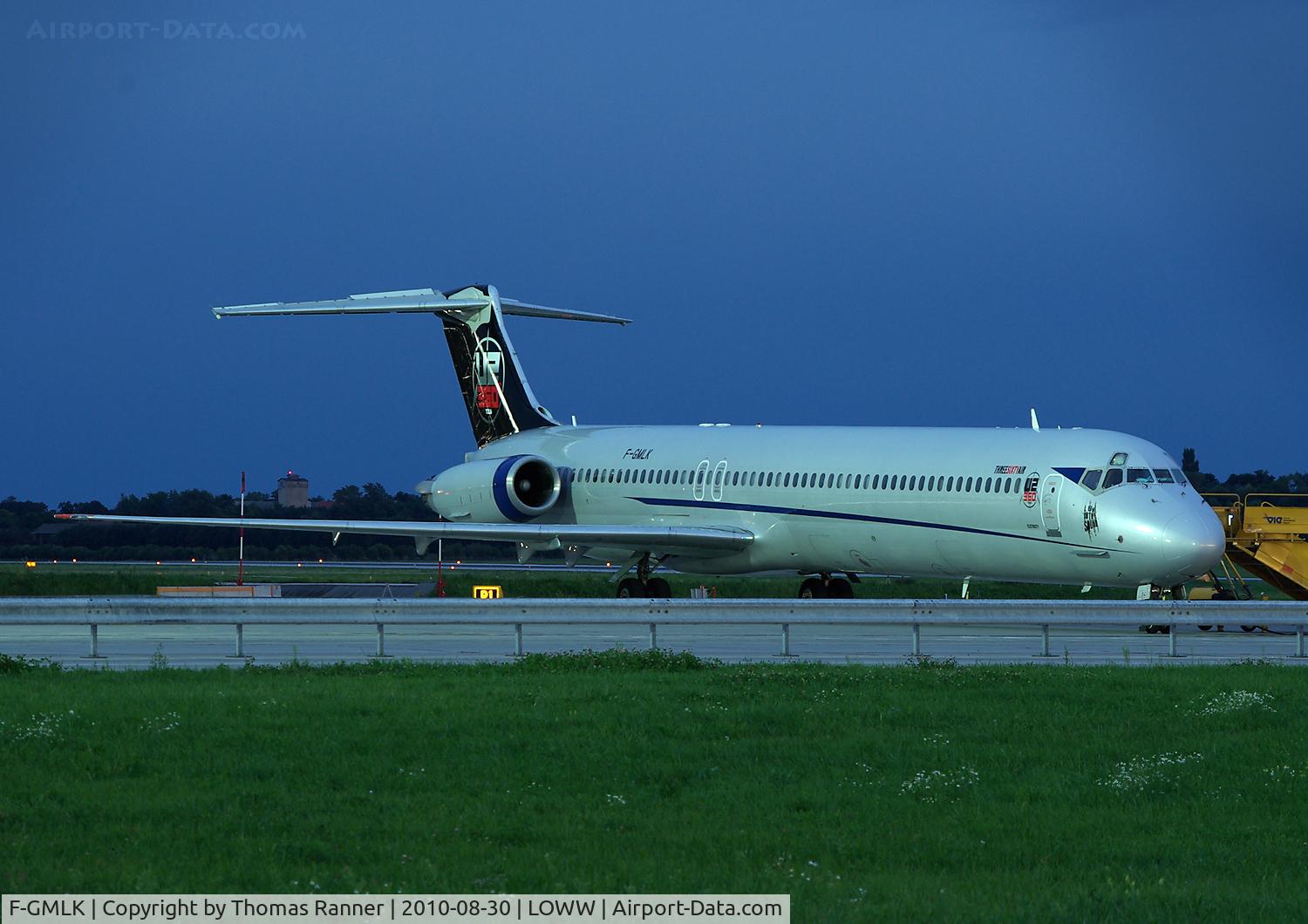 F-GMLK, 1988 McDonnell Douglas MD-83 (DC-9-83) C/N 49672, Blue Line MD-80 U2 Tour-Jet