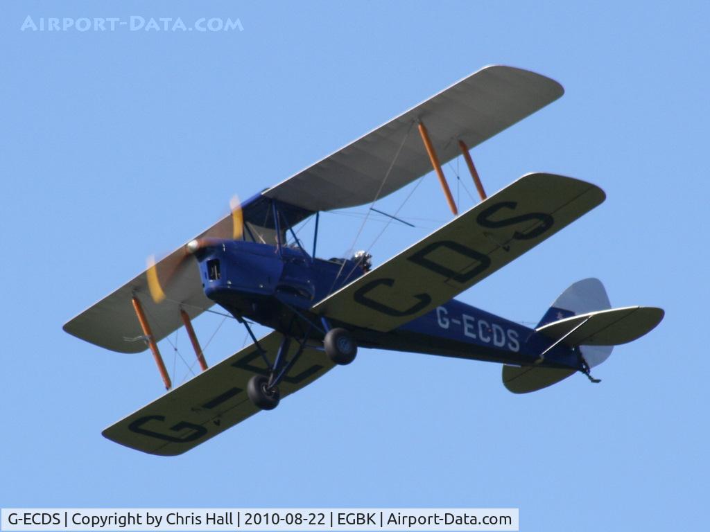 G-ECDS, 1943 De Havilland DH-82A Tiger Moth II C/N 86347, displaying at the Sywell Airshow