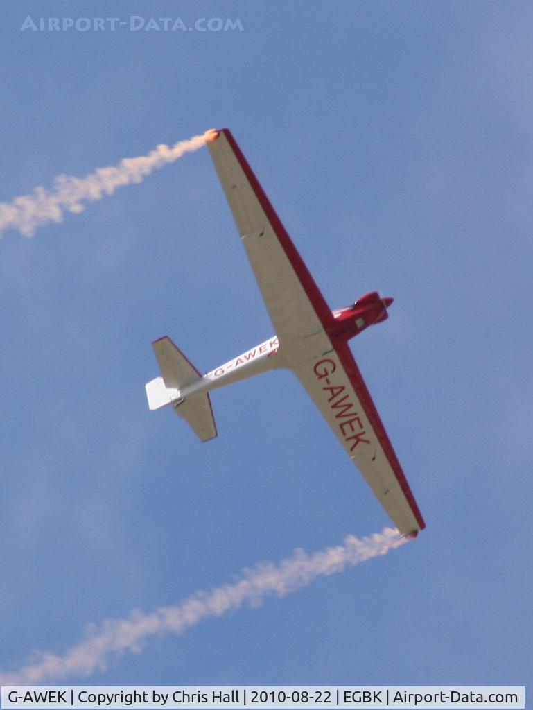 G-AWEK, 1968 Sportavia-Putzer Fournier RF-4D C/N 4071, displaying at the Sywell Airshow