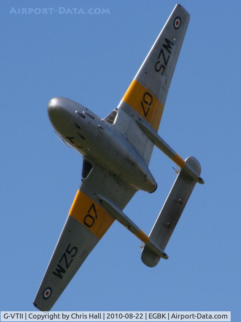 G-VTII, 1954 De Havilland DH-115 Vampire T.11 C/N 15127, displaying at the Sywell Airshow