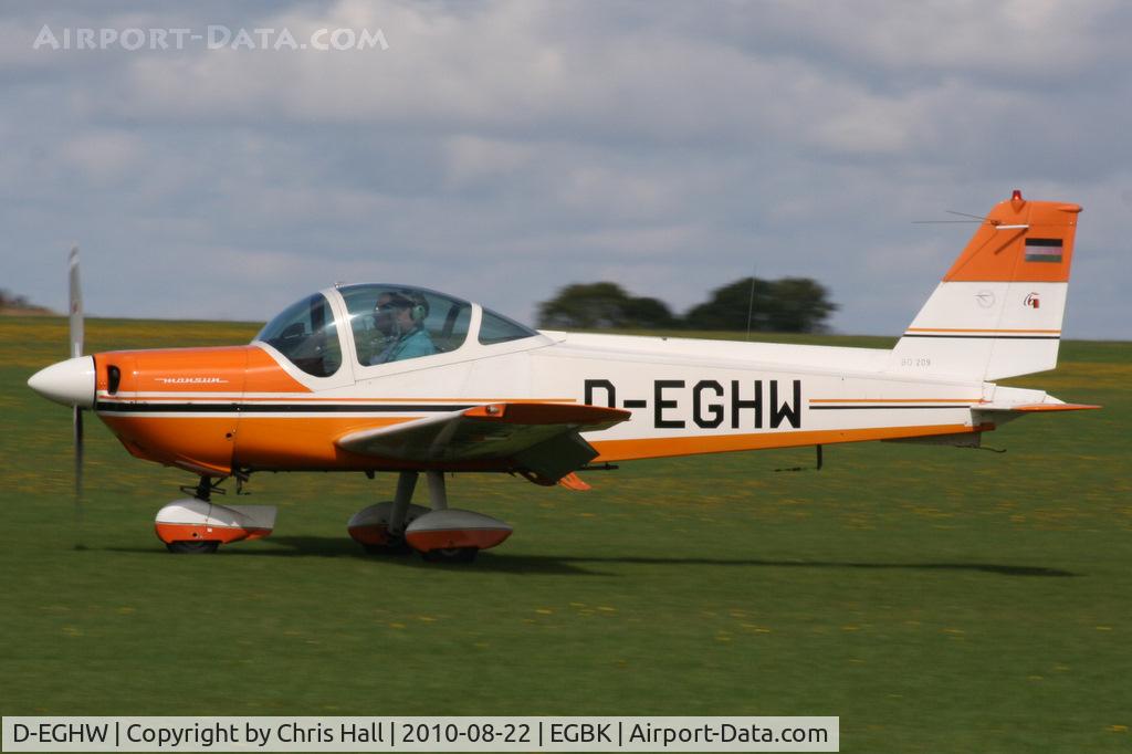 D-EGHW, 1984 Bolkow Bo-209 Monsun 150FV C/N 170, visitor at the Sywell Airshow