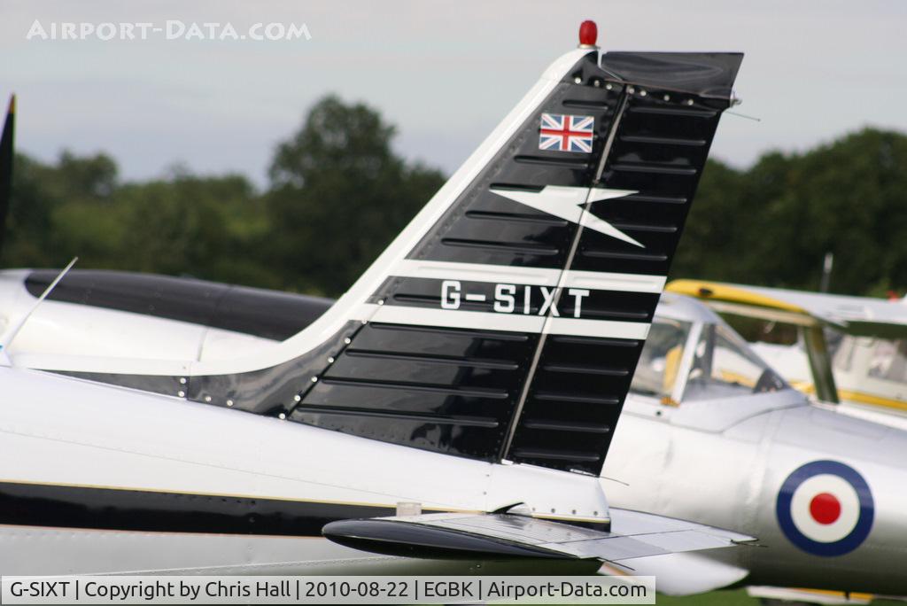 G-SIXT, 1988 Piper PA-28-161 Cherokee Warrior II C/N 2816056, retro BOAC scheme on this PA-28