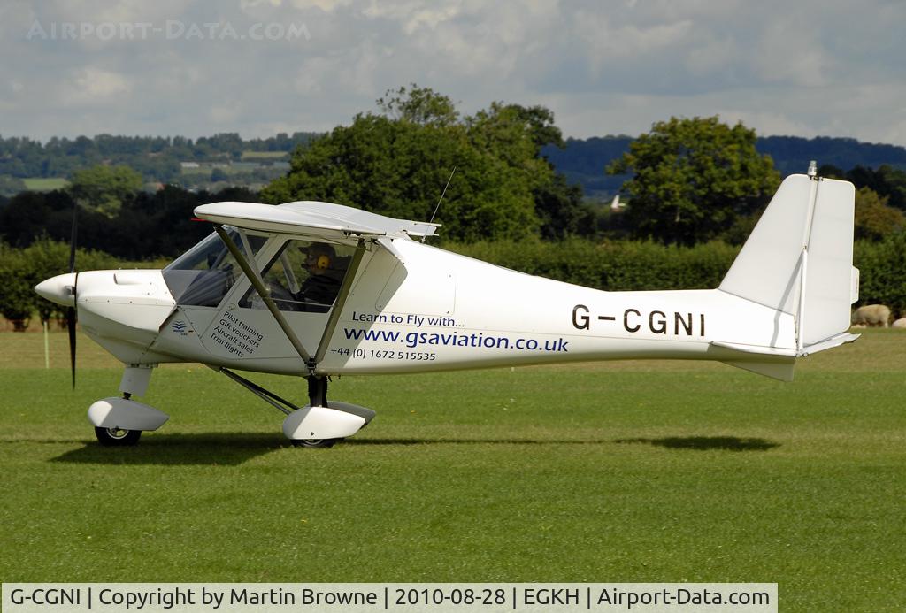G-CGNI, 2010 Comco Ikarus C42 FB80 C/N 1005-7108, SHOT AT HEADCORN