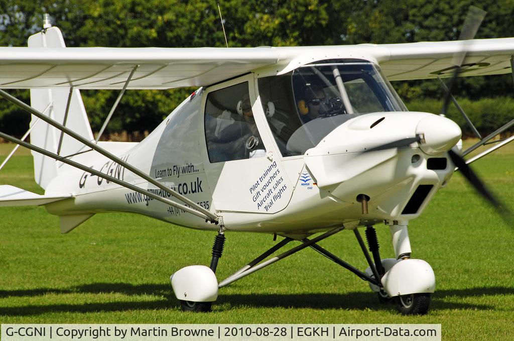 G-CGNI, 2010 Comco Ikarus C42 FB80 C/N 1005-7108, COCKPIT CLOSE UP.