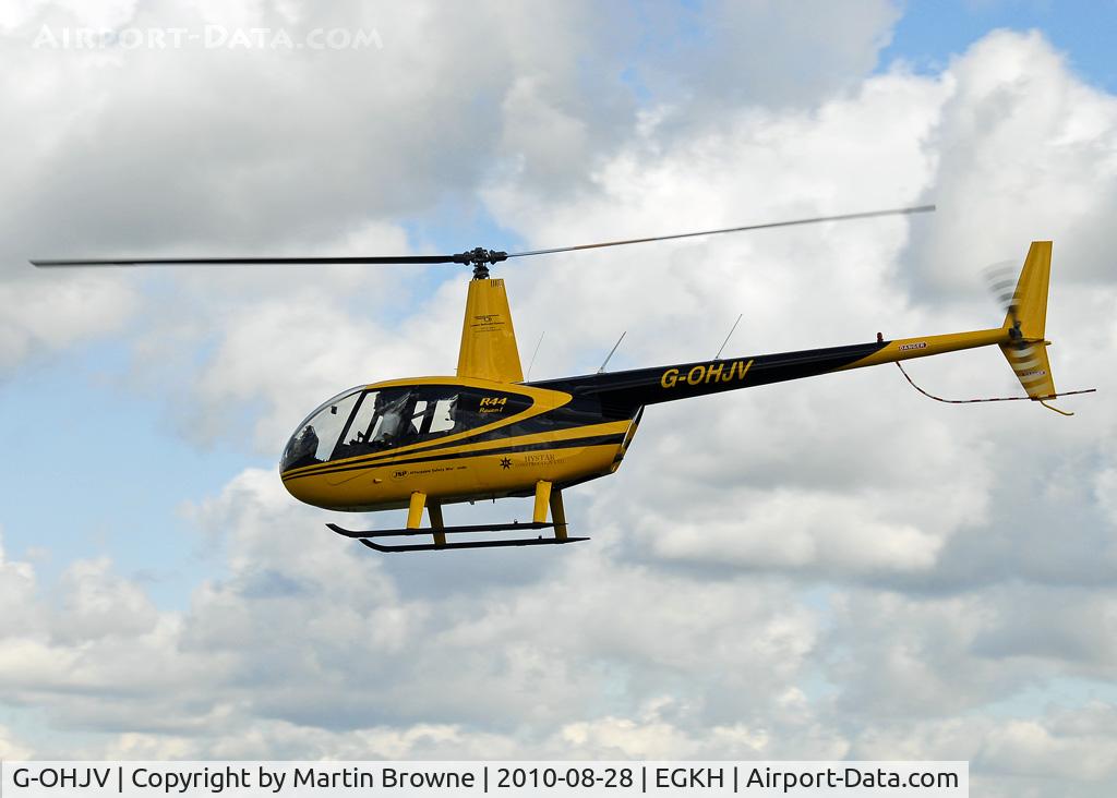 G-OHJV, 2007 Robinson R44 Raven I C/N 1722, SHOT AT HEADCORN