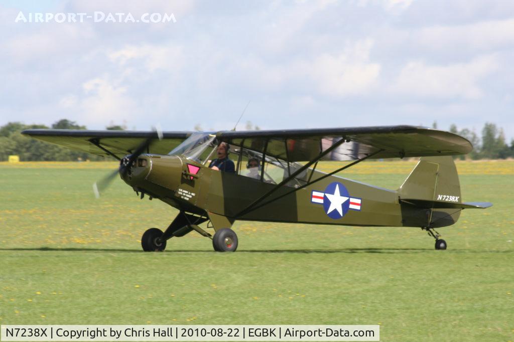 N7238X, 1951 Piper L-18C Super Cub (PA-18-95) C/N 18-1629, at the Sywell Airshow