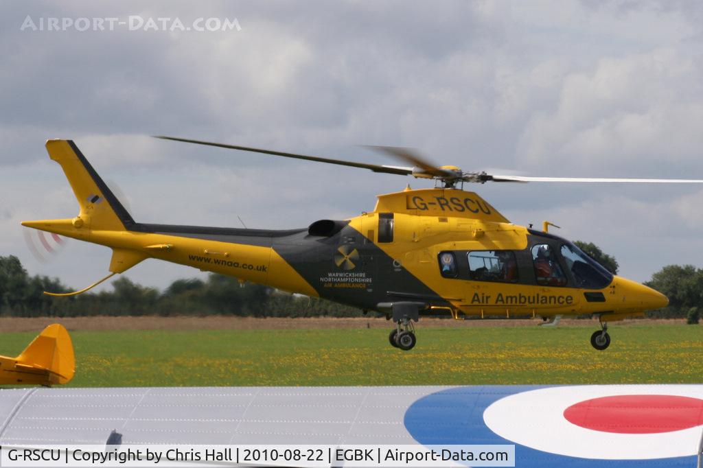 G-RSCU, 2009 Agusta A-109E Power C/N 11777, Normally based at Coventry, the Sywell Airshow helps to raise funds for the Warwickshire & Northamptonshire Air Ambulance