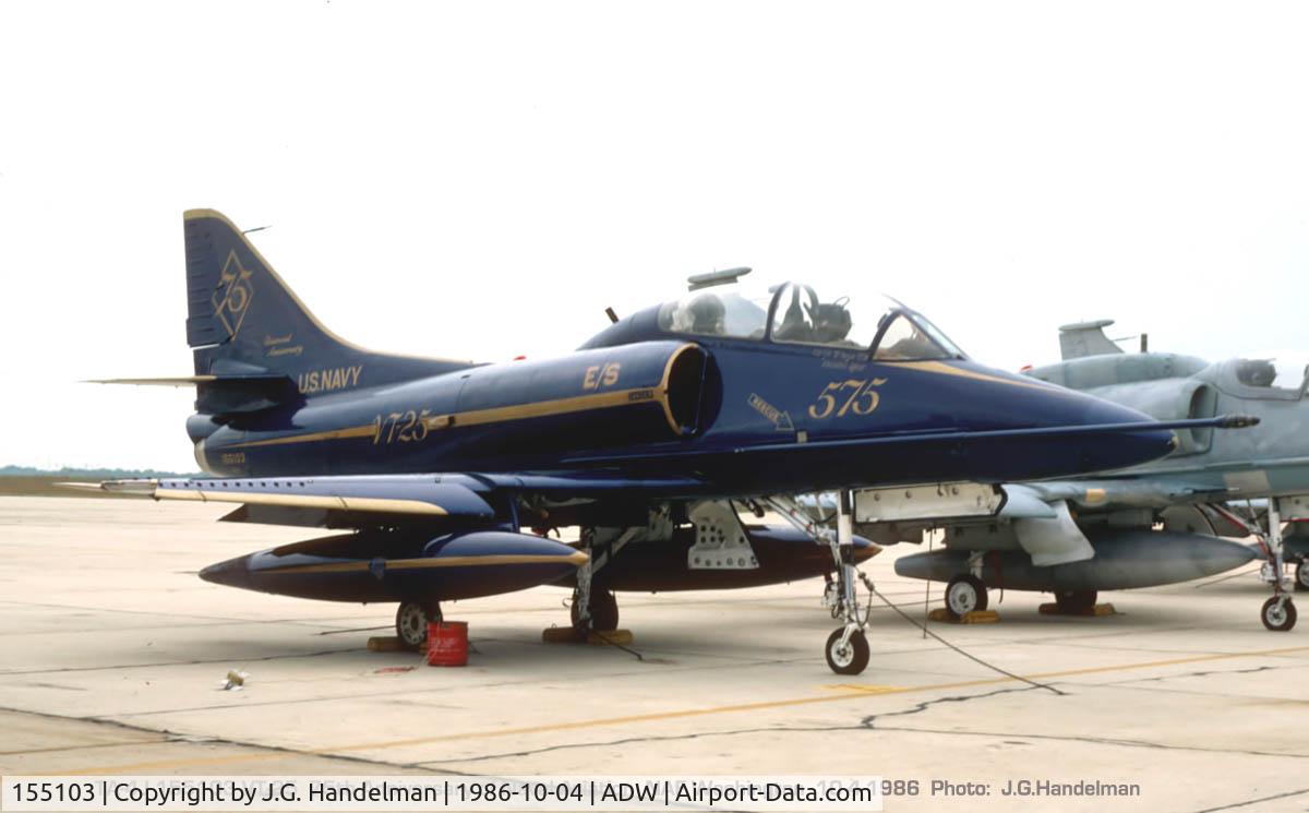 155103, Douglas TA-4J Skyhawk C/N 13919, 75th Anniversary of Naval Aviation