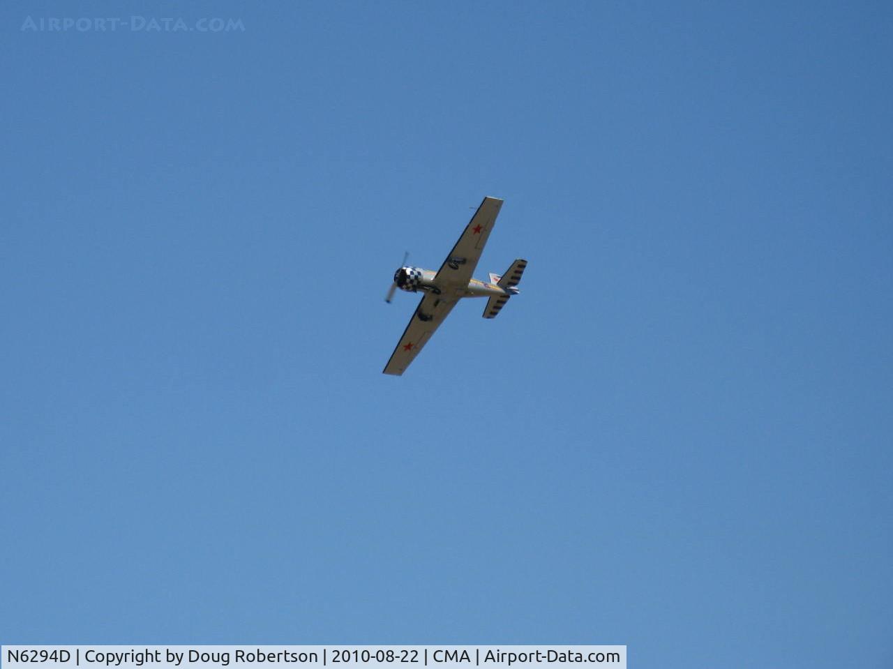 N6294D, 1983 Yakovlev Yak-52 C/N 833611, 1983 Yakovlev YAK 52, Vedeneev (Ivchenko) M-14P 360 Hp, flyover