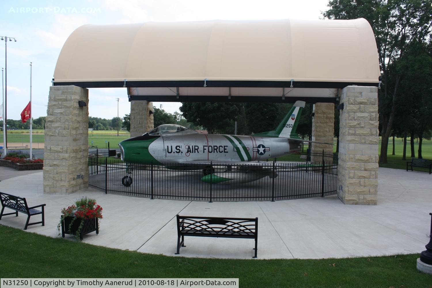 N31250, 1953 North American F-86H Sabre C/N 203-22, North American F-86H, c/n: 53-1250, Aronson Park, Lakeville, MN