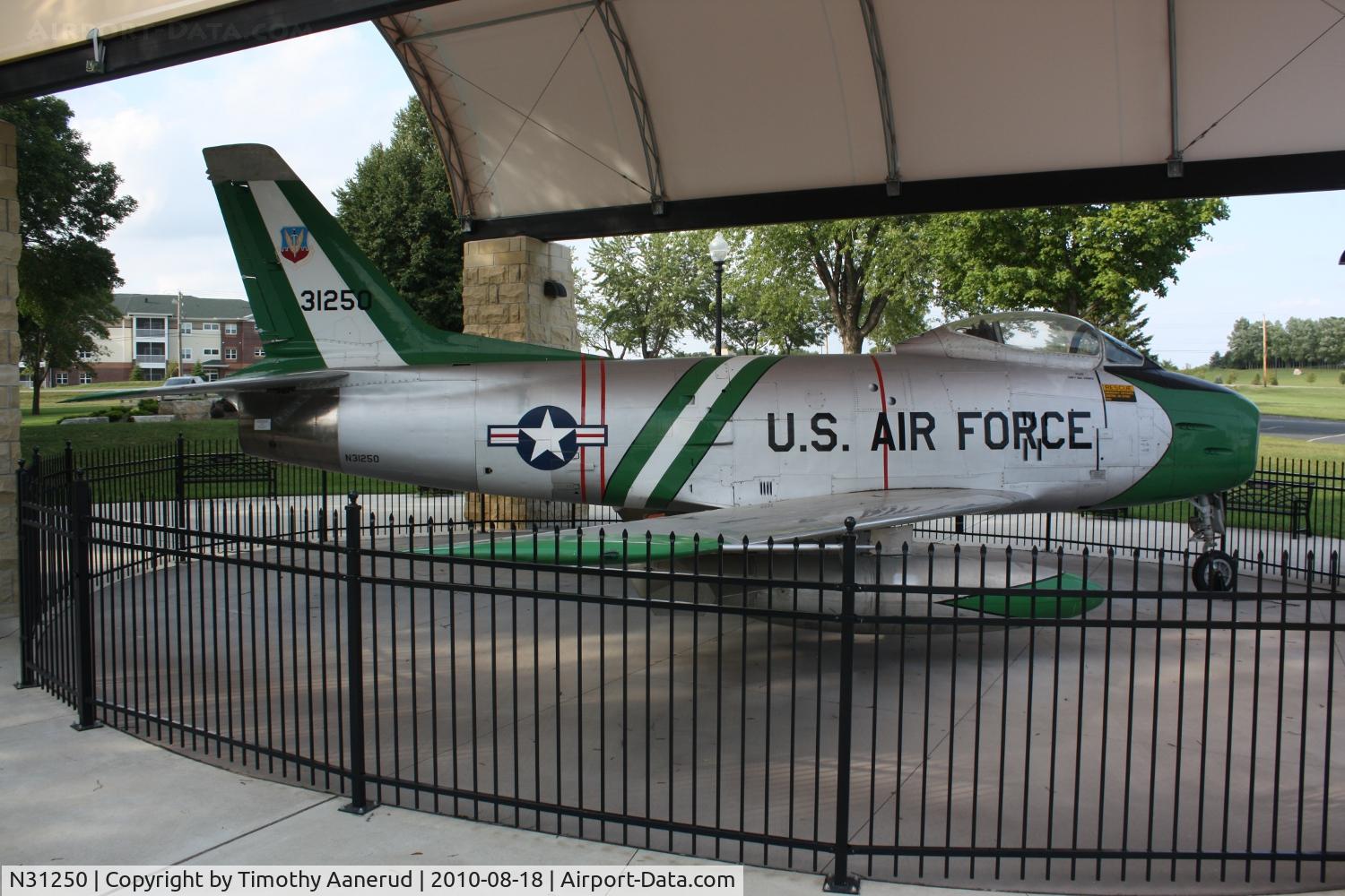 N31250, 1953 North American F-86H Sabre C/N 203-22, North American F-86H, c/n: 53-1250
