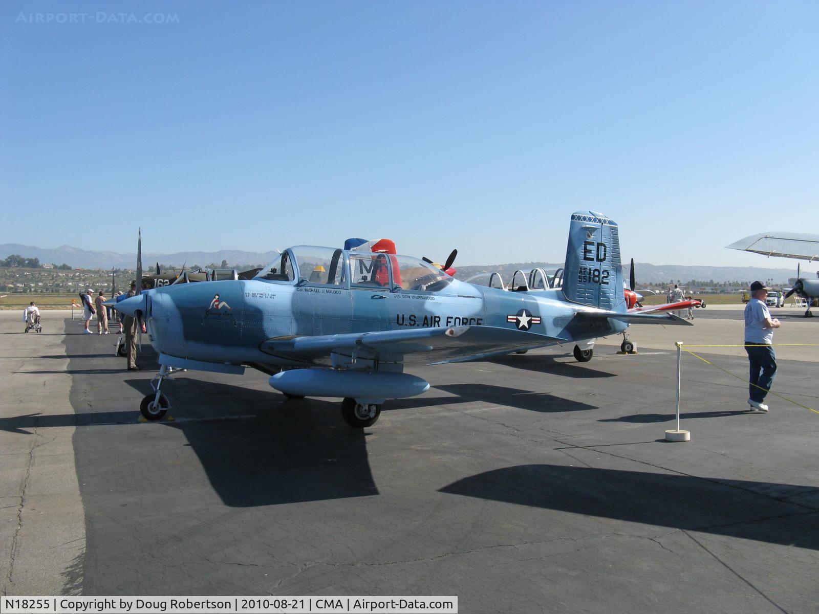 N18255, 1955 Beech A45 C/N G-739, Beech 45 as T-34A MENTOR, Continental O-470-13 225 Hp