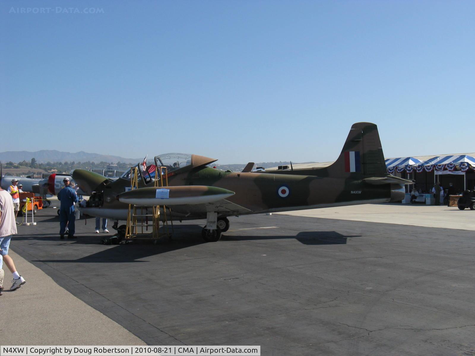 N4XW, 1971 BAC 84 Jet Provost T.5A C/N EEP/JP/1057, 1971 British Aircraft Corp. Ltd, JET PROVOST MkT5, Rolls Royce VIPER 202 2,500 lb st