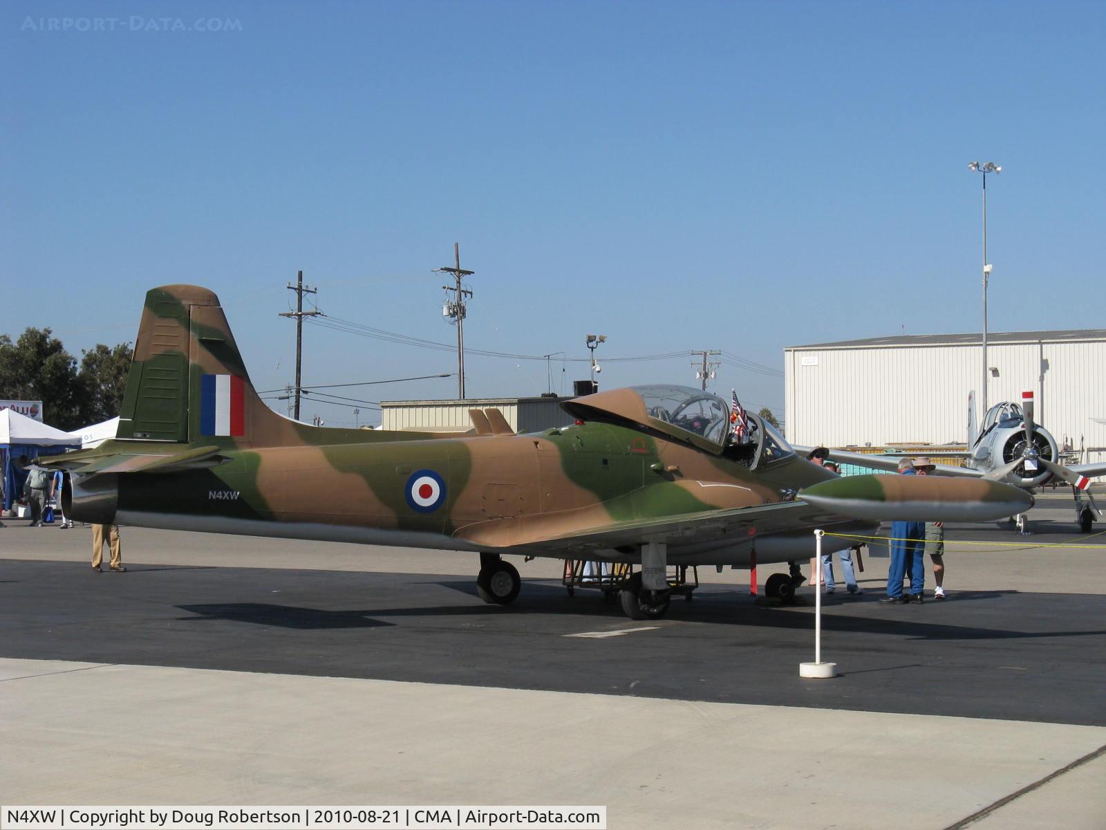 N4XW, 1971 BAC 84 Jet Provost T.5A C/N EEP/JP/1057, 1971 British Aircraft Corp. Ltd. JET PROVOST MkT5, Rolls Royce VIPER 202 2,500 lb st