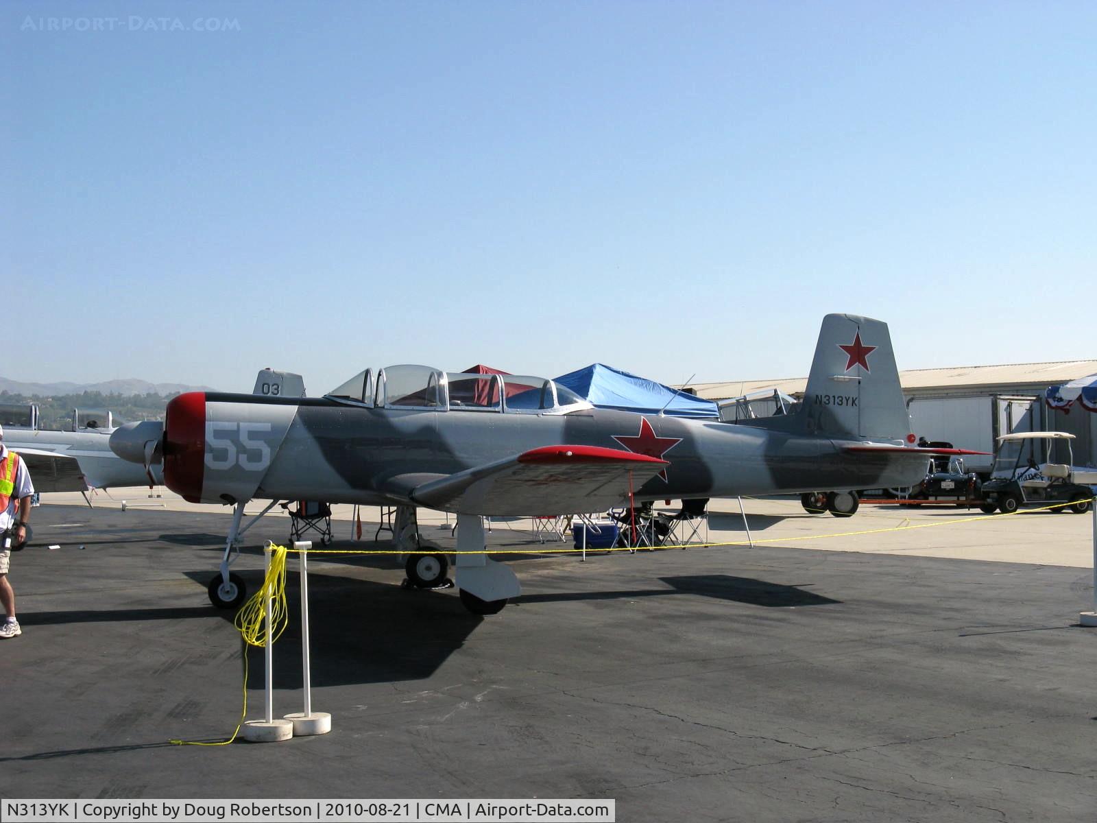 N313YK, 1964 Nanchang CJ-6A C/N 1032013, 1964 Nanchang China CJ-6A, Vedeneev (Ivchenko) M-14P 360 Hp, new camouflage paint job over alodine