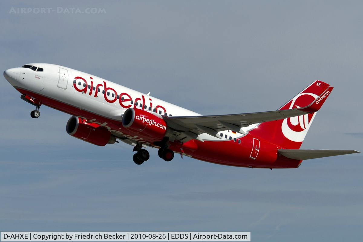 D-AHXE, 2007 Boeing 737-7K5 C/N 35135, departing via RW25