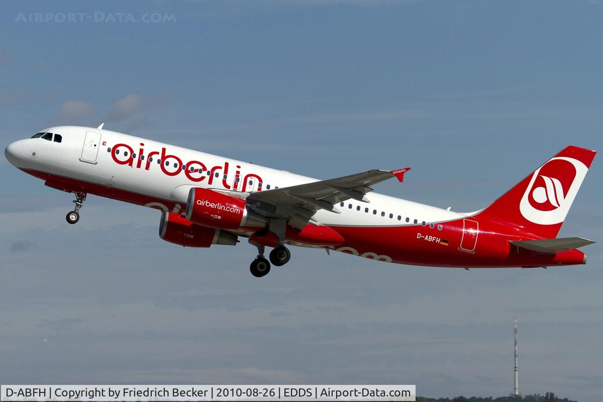 D-ABFH, 2010 Airbus A320-214 C/N 4294, departing via RW25