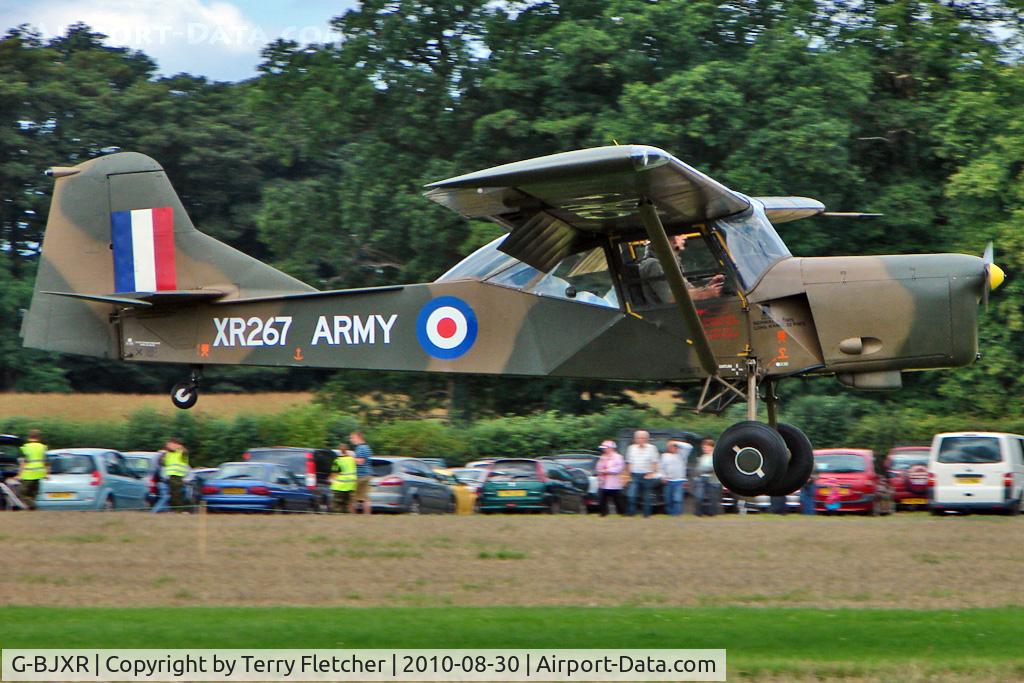 G-BJXR, 1962 Auster AOP.9 C/N 184, 1962 Beagle-auster Aircraft Ltd AUSTER AOP.9, c/n: 184 wearing Serial XR267 at 2010 Abbots Bromley Fly-In