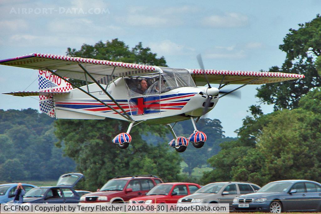 G-CFNO, 2008 Skyranger Swift 912S(1) C/N BMAA/HB/566, 2008 Skyranger Swift 912S(1), c/n: BMAA/HB/566 arriving at the 2010 Abbots Bromley Fly-In