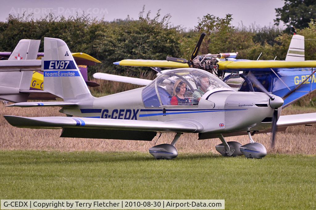 G-CEDX, 2006 Cosmik EV-97 TeamEurostar UK C/N 2827, 2006 Cosmik Aviation Ltd EV-97 TEAMEUROSTAR UK, c/n: 2827 at Abbots Bromley Fly-In