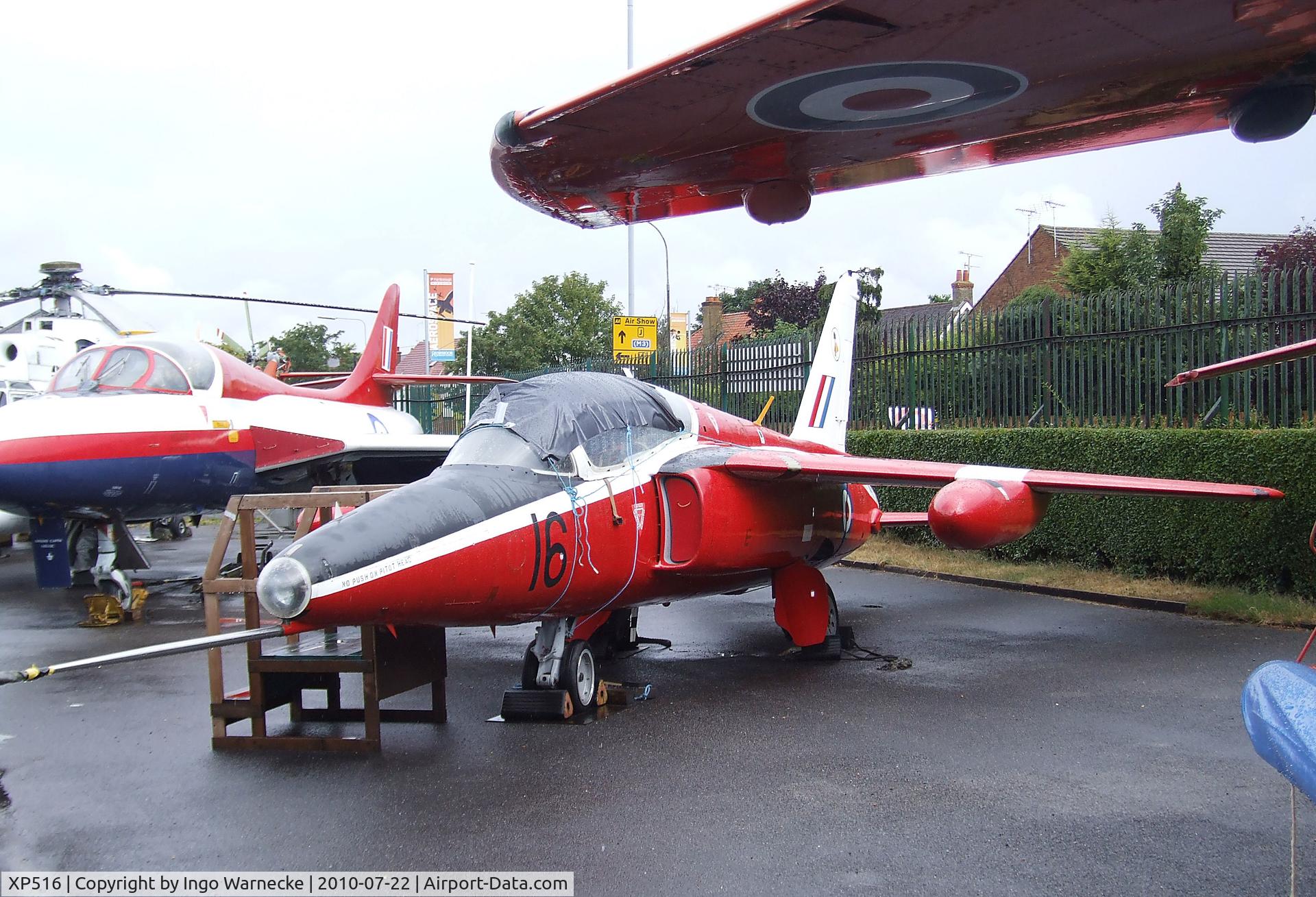 XP516, 1963 Hawker Siddeley Gnat T.1 C/N FL531, Folland (Hawker Siddeley) Gnat T1 at the Farnborough Air Science Trust