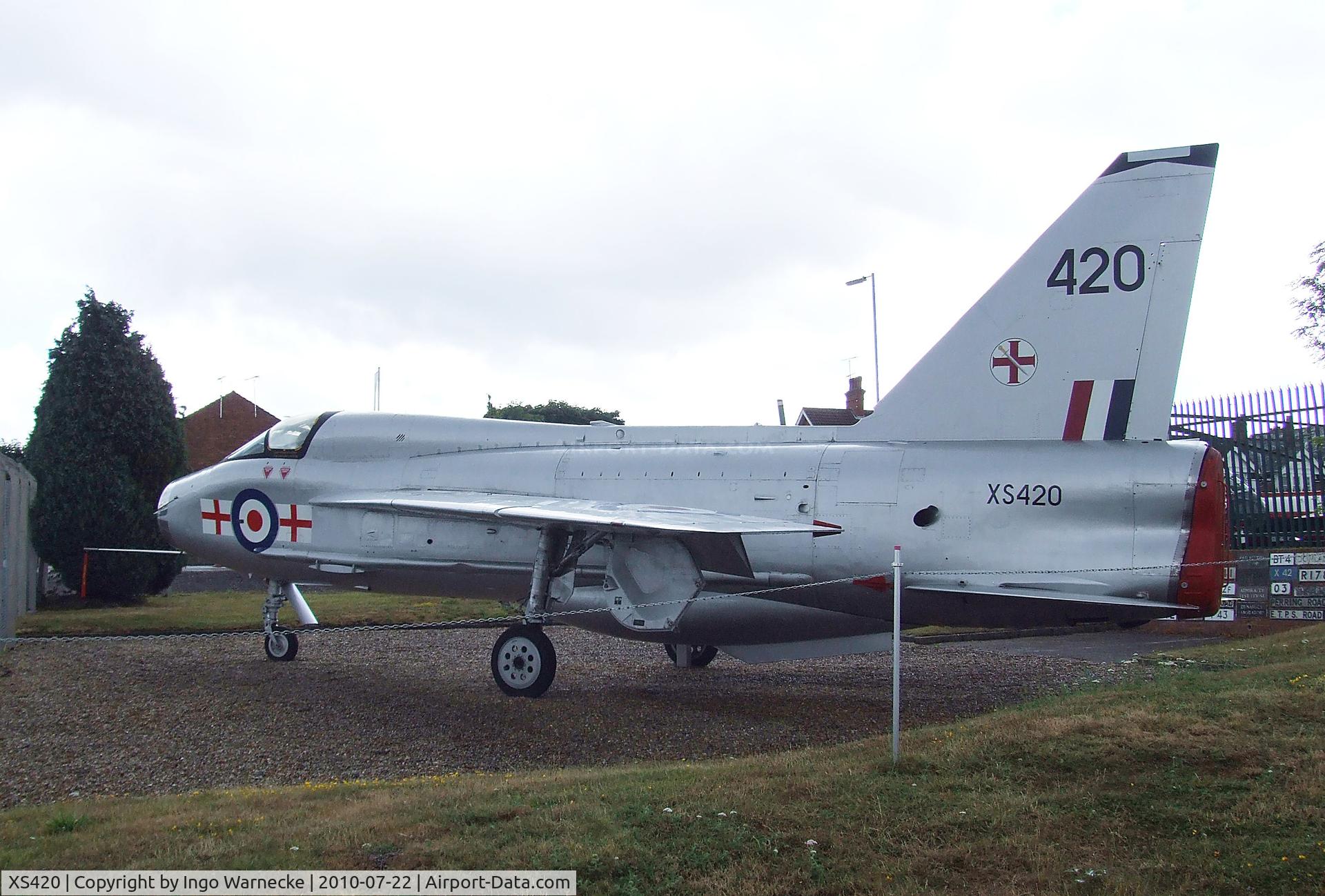 XS420, 1965 English Electric Lightning T.5 C/N 95005, English Electric (BAC) Lightning T5 at the Farnborough Air Science Trust