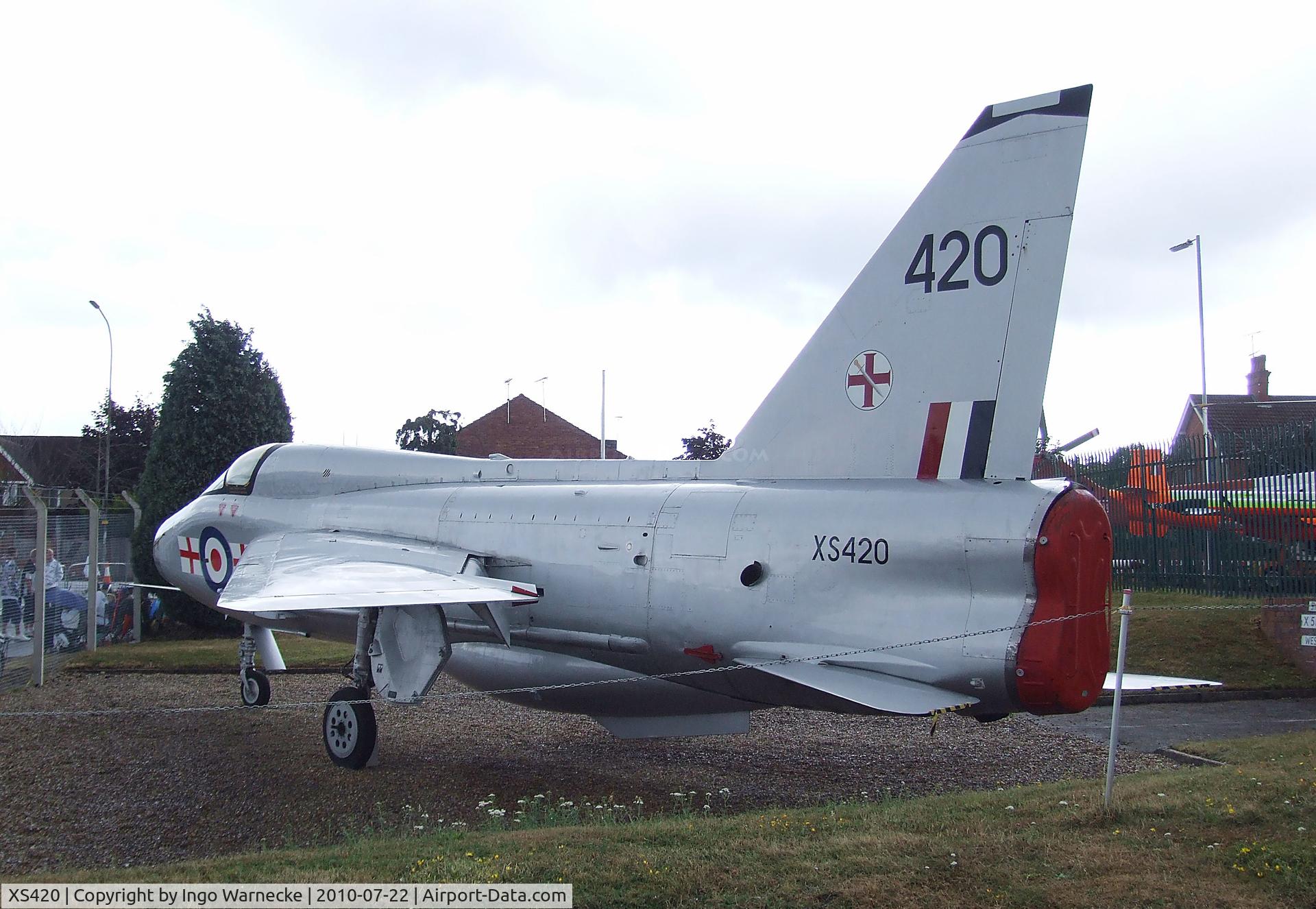 XS420, 1965 English Electric Lightning T.5 C/N 95005, English Electric (BAC) Lightning T5 at the Farnborough Air Science Trust