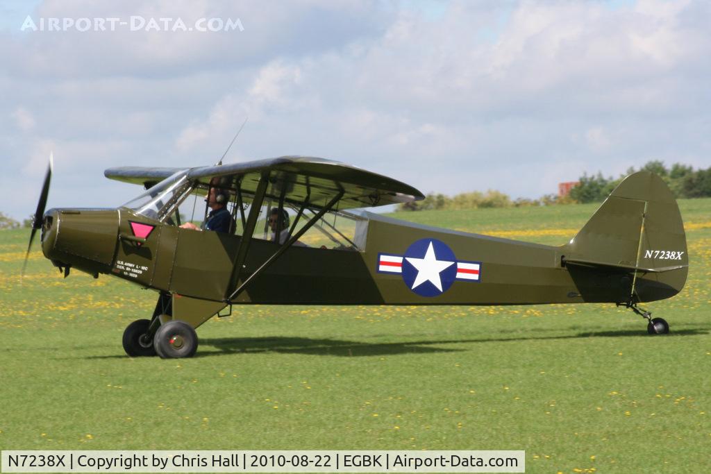 N7238X, 1951 Piper L-18C Super Cub (PA-18-95) C/N 18-1629, at the Sywell Airshow
