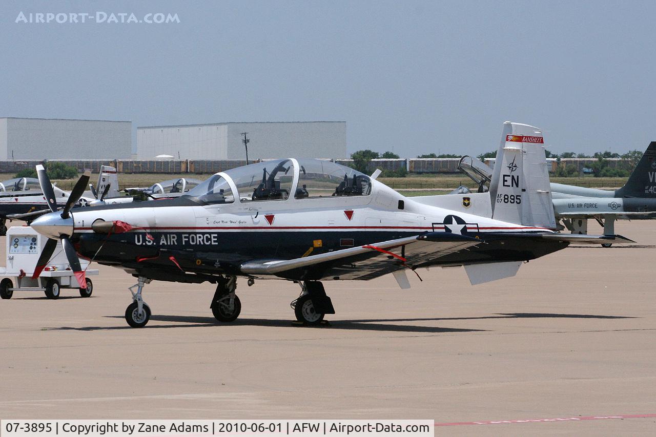 07-3895, 2007 Raytheon T-6A Texan II C/N PT-454, At Alliance Airport, Fort Worth, TX