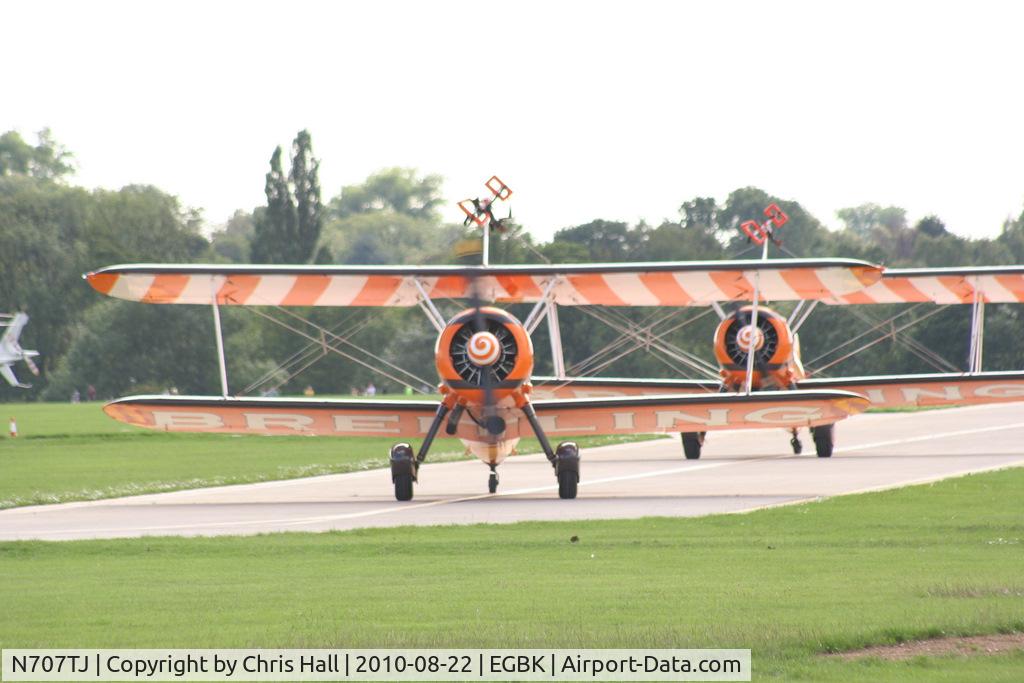 N707TJ, 1943 Boeing A75N1(PT17) C/N 75-950, at the Sywell Airshow