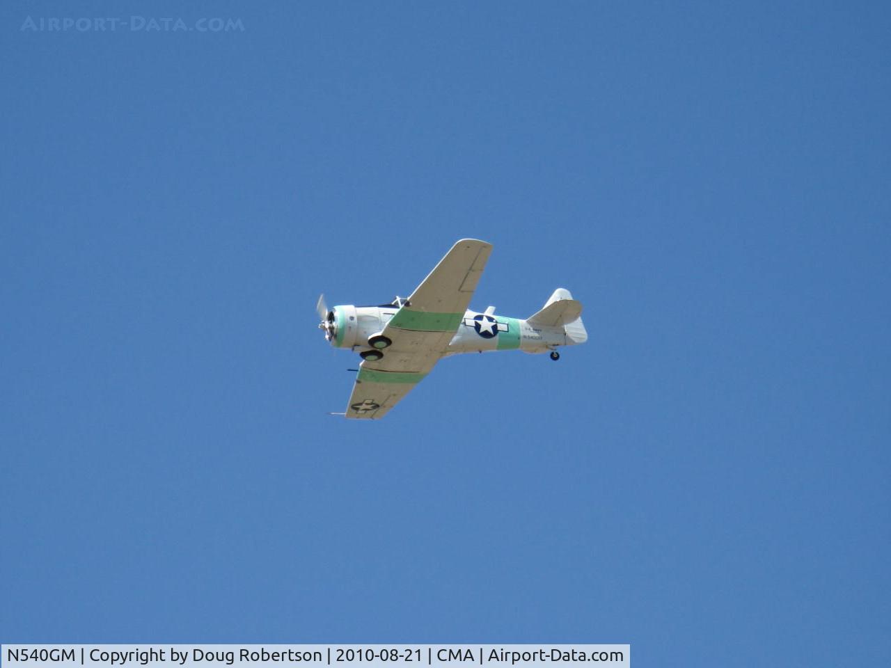 N540GM, 1942 North American SNJ-4 Texan C/N 88-9141, North American SNJ-4, P&W R-1340 Wasp 600 Hp, flyover