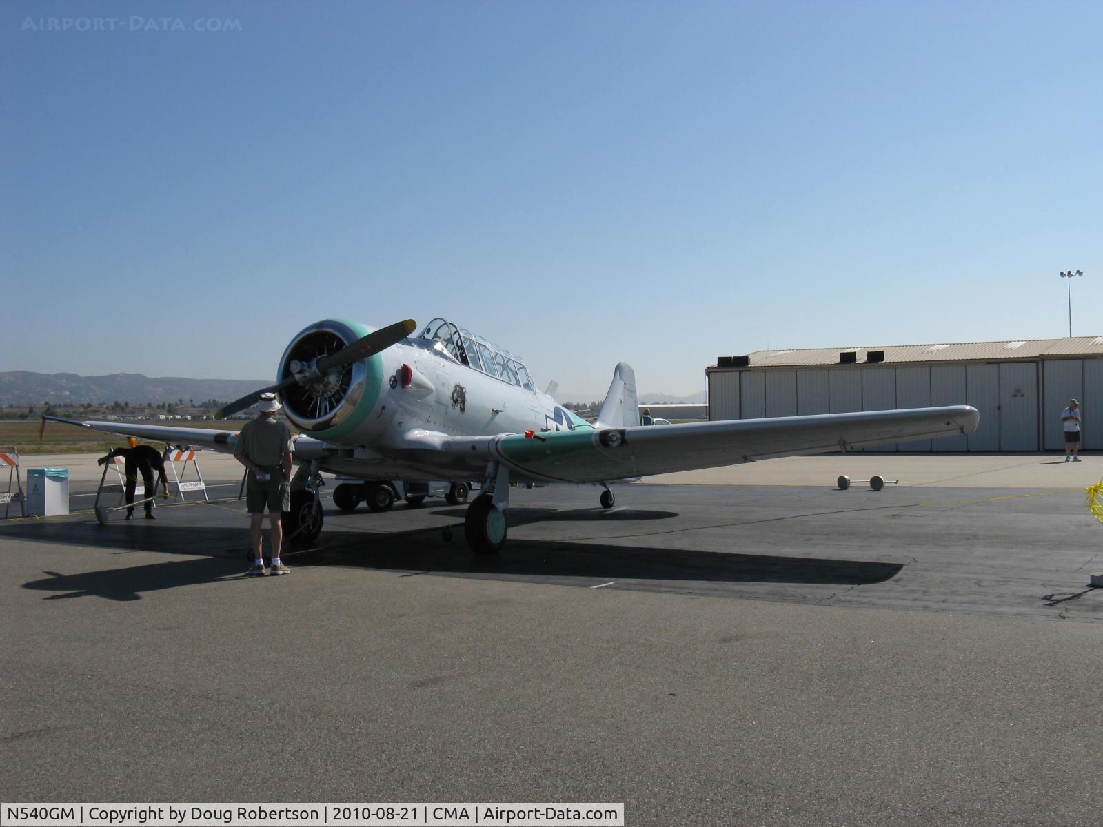 N540GM, 1942 North American SNJ-4 Texan C/N 88-9141, North American SNJ-4, P&W R-1340 Wasp 600 Hp