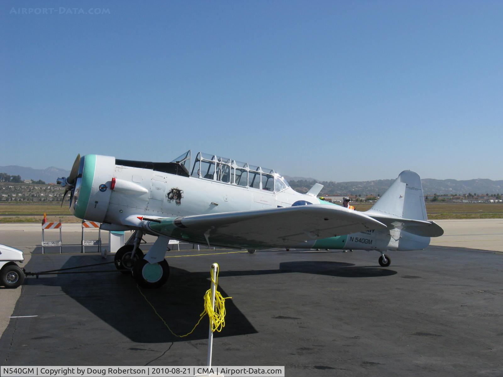 N540GM, 1942 North American SNJ-4 Texan C/N 88-9141, North American SNJ-4, P&W R-1340 Wasp 600 Hp