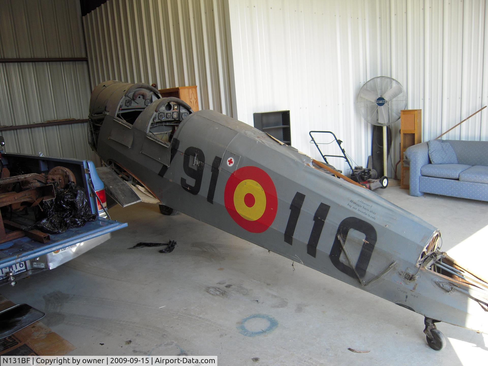 N131BF, 1963 CASA 1-131 Jungmann C/N E3B-629, Restoration in progress