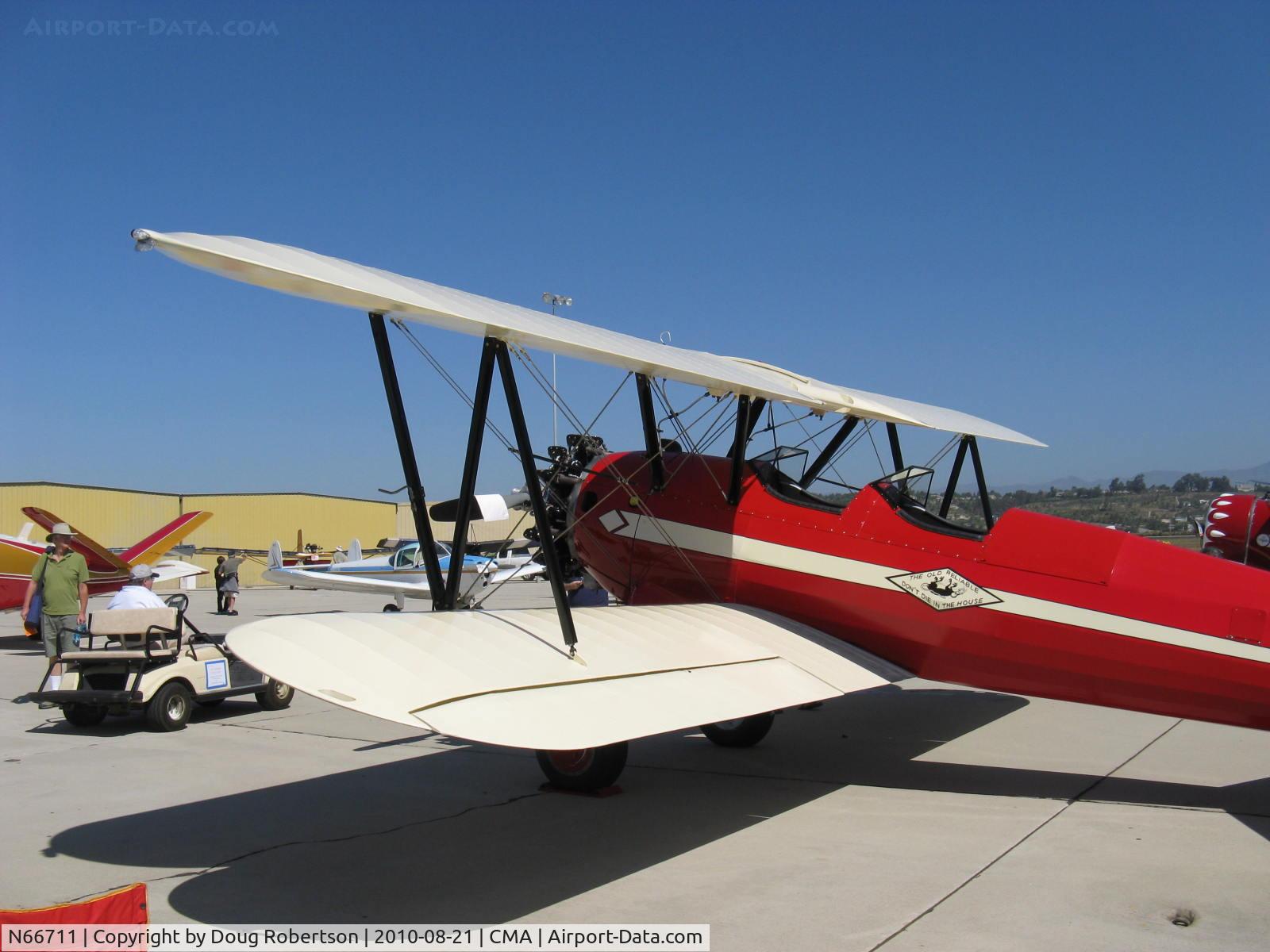N66711, 1941 Boeing IB75A C/N 75-1675, 1941 Boeing Stearman IB75A, Jacobs R-755 B2 275 Hp upgrade