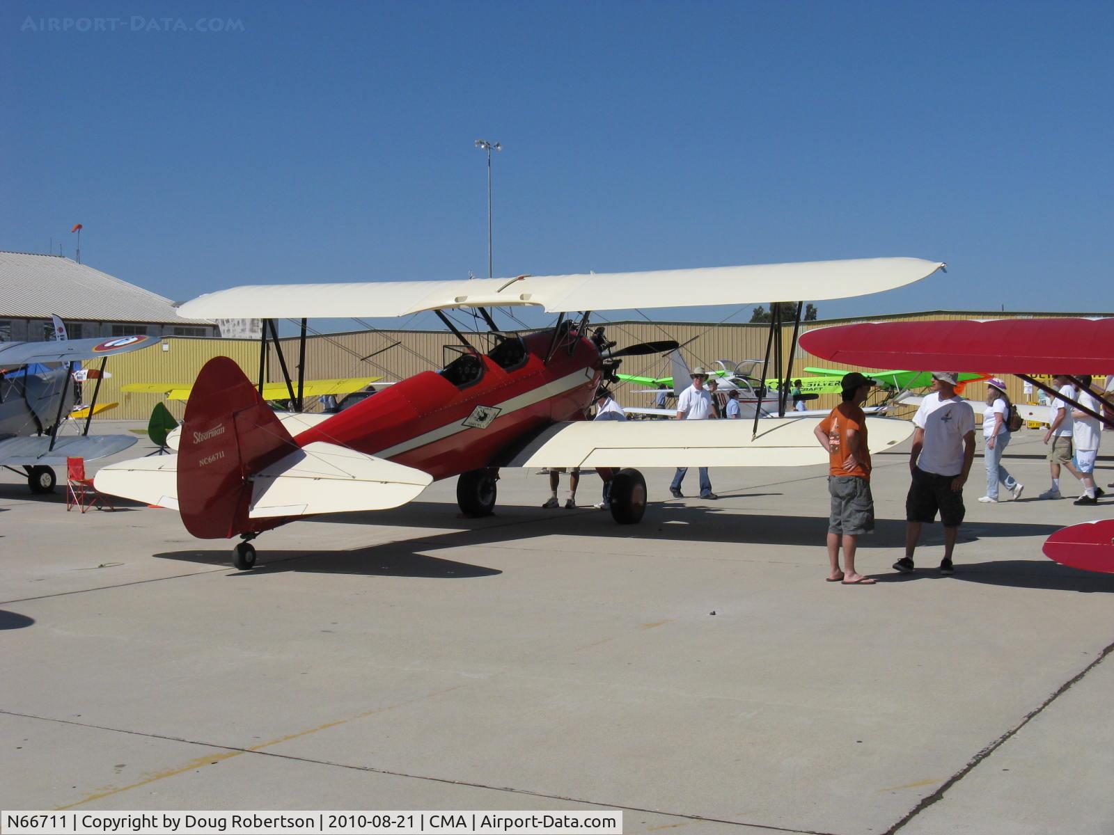 N66711, 1941 Boeing IB75A C/N 75-1675, 1941 Boeing Stearman IB75A, Jacobs R-755 B2 275 Hp upgrade