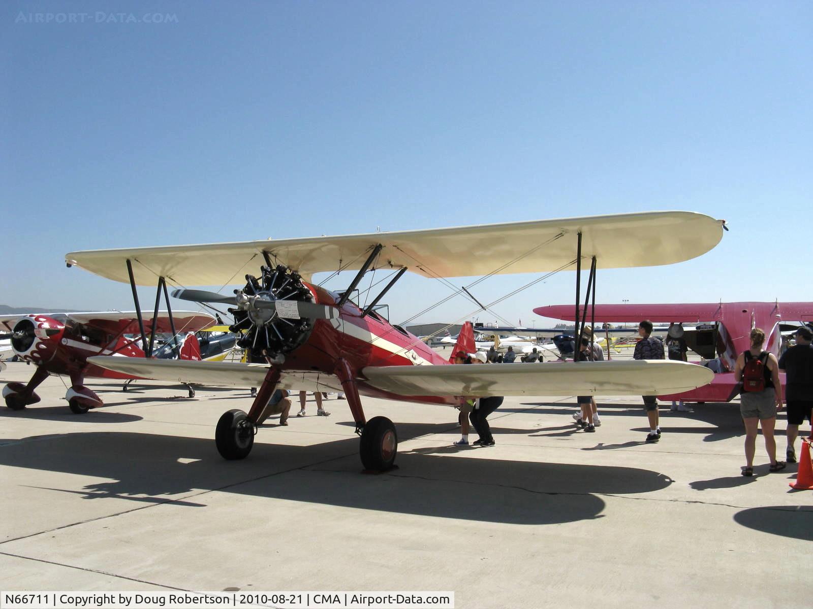 N66711, 1941 Boeing IB75A C/N 75-1675, 1941 Boeing Stearman IB75A, Jacobs R-755 B2 275 Hp