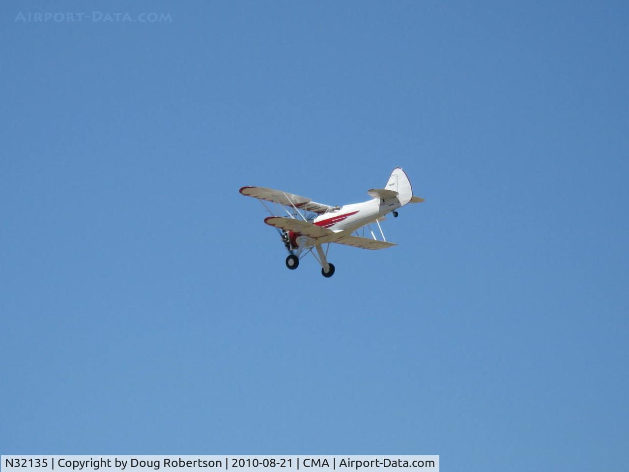 N32135, 1941 Waco UPF-7 C/N 5767, 1941 Waco UPF-7, Continental W670 220 Hp, overflight